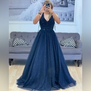 Navy Blue gown
